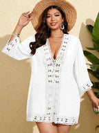 Saída de Praia Plus Size com Laço
