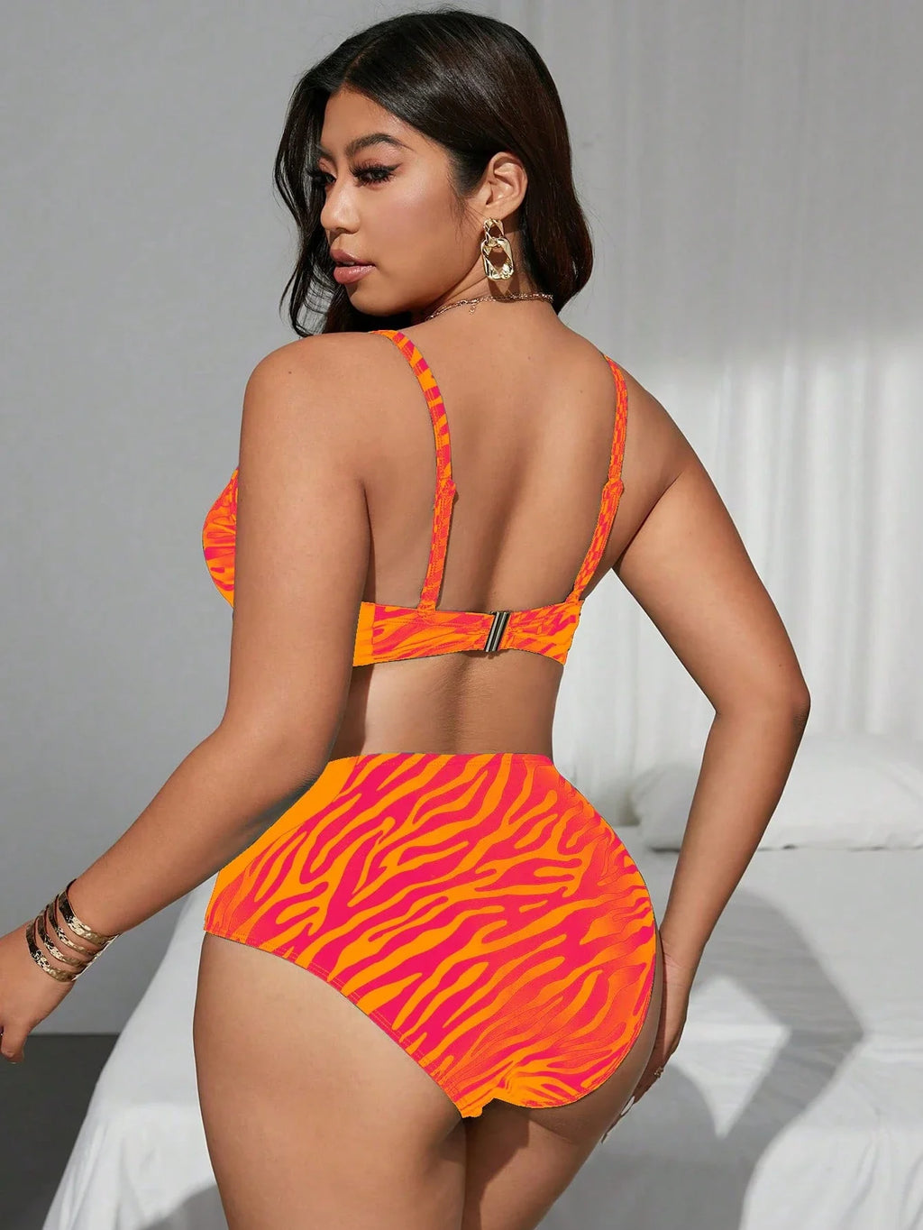 Biquíni Plus Size Listrado e Zebrado