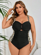 Maiô Plus Size Texturizado com Anel