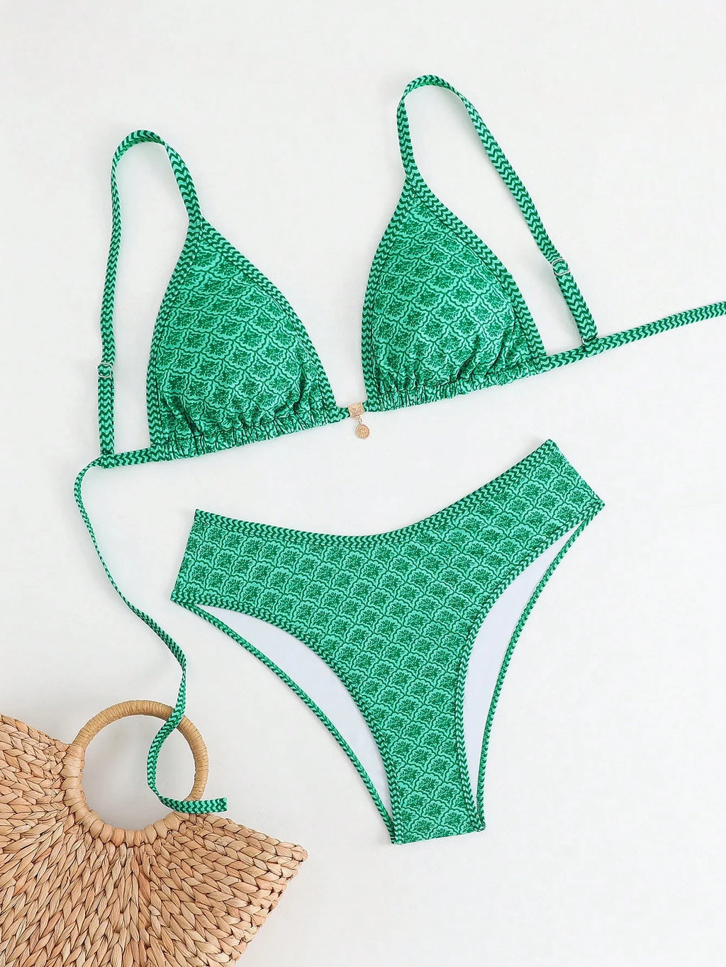 Biquíni Plus Size Triângulo com Tie Back