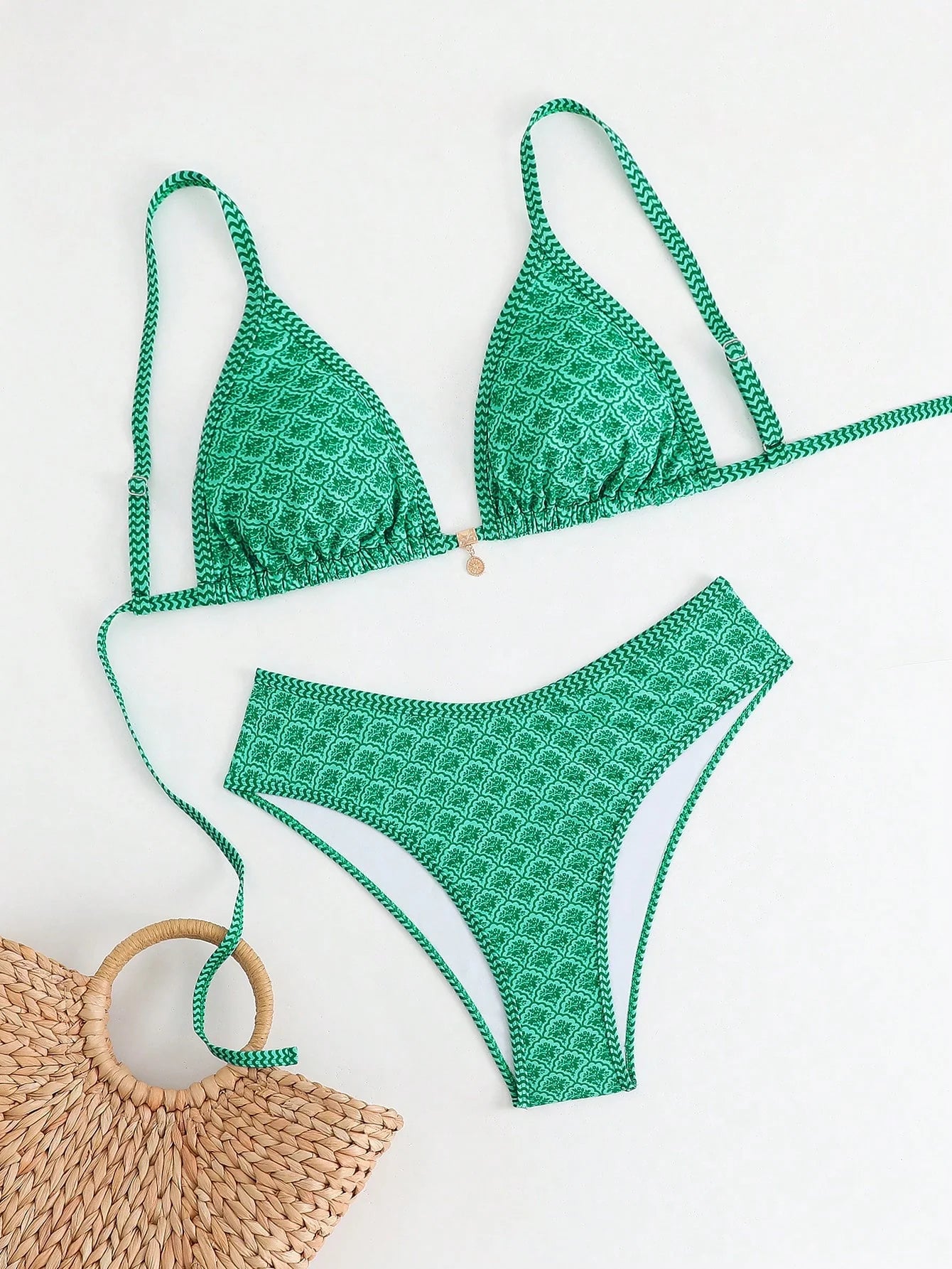 Biquíni Plus Size Triângulo com Tie Back