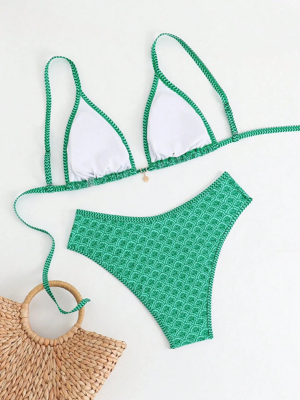 Biquíni Plus Size Triângulo com Tie Back