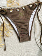 Biquíni Bandeau com Nó Lateral