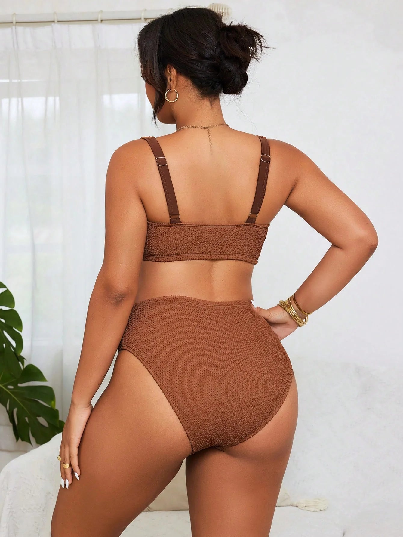Biquíni Plus Size Bloco de Cores
