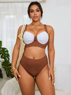 Biquíni Plus Size Bloco de Cores