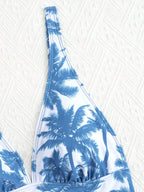 Tankini com Decote V e Costas Abertas