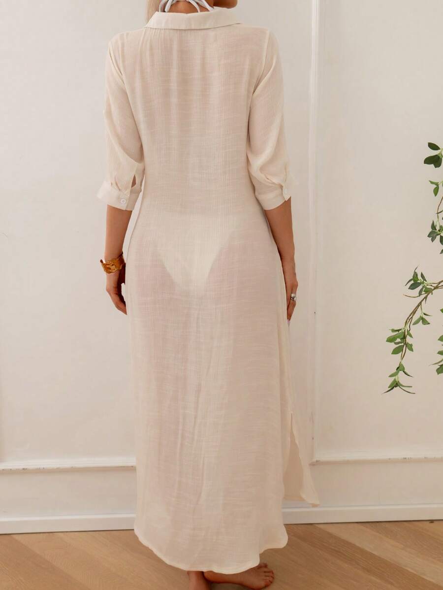 Saída de Praia Camisa Breeze Linho