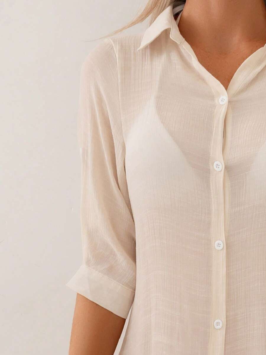 Saída de Praia Camisa Breeze Linho