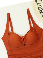 Biquíni Tankini Estilo Retrô