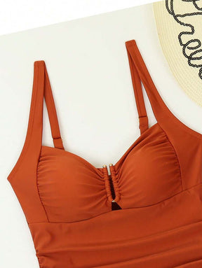 Biquíni Tankini Estilo Retrô