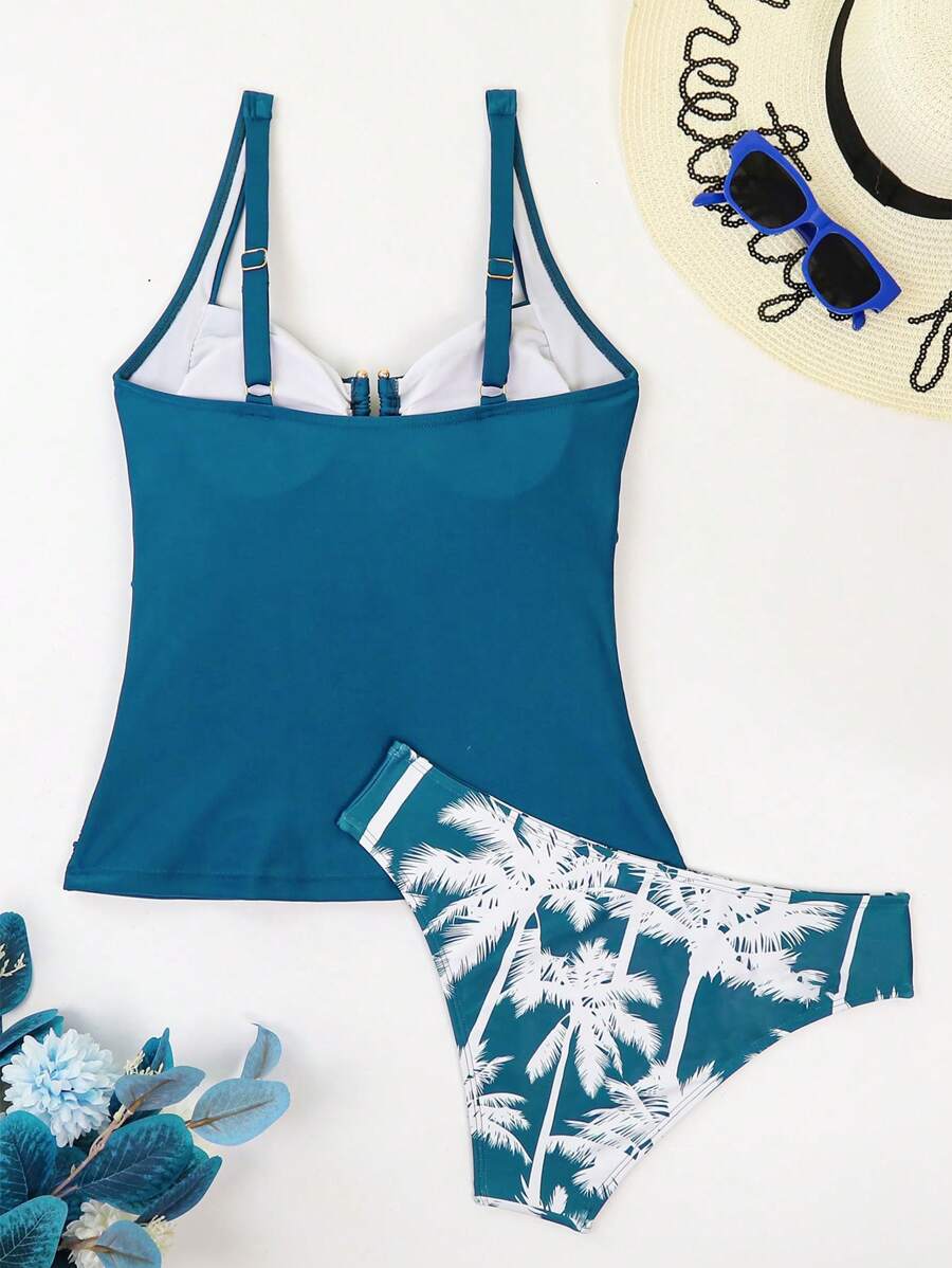 Biquíni Tankini Estilo Retrô