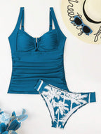 Biquíni Tankini Estilo Retrô