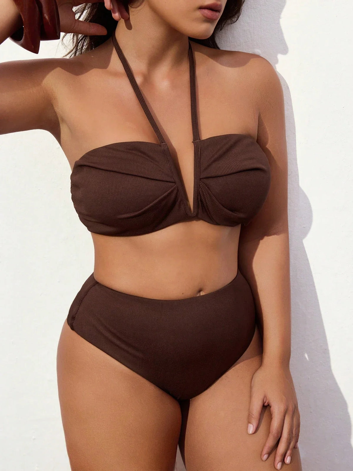 Biquíni Plus Size Torcido com Tie Back