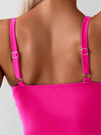 Conjunto de Praia com Saia Transpassada e Nó Lateral