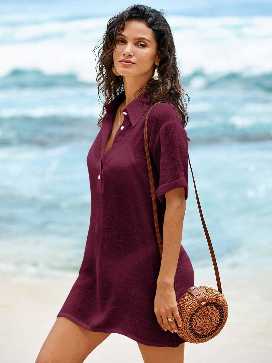 Saída de Praia Linen Breeze