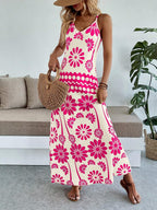 Vestido Longo Boho de Alças Finas com Bainha Assimétrica - La Lecce