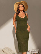 Saída de Praia Plus Size Semi-Transparente