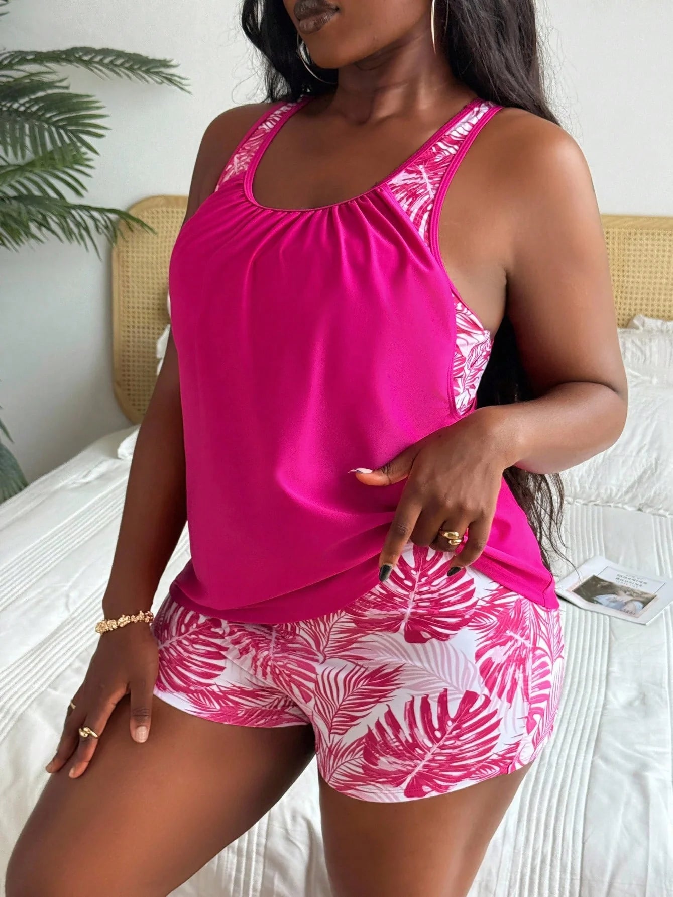 Tankini Plus Size Decote U