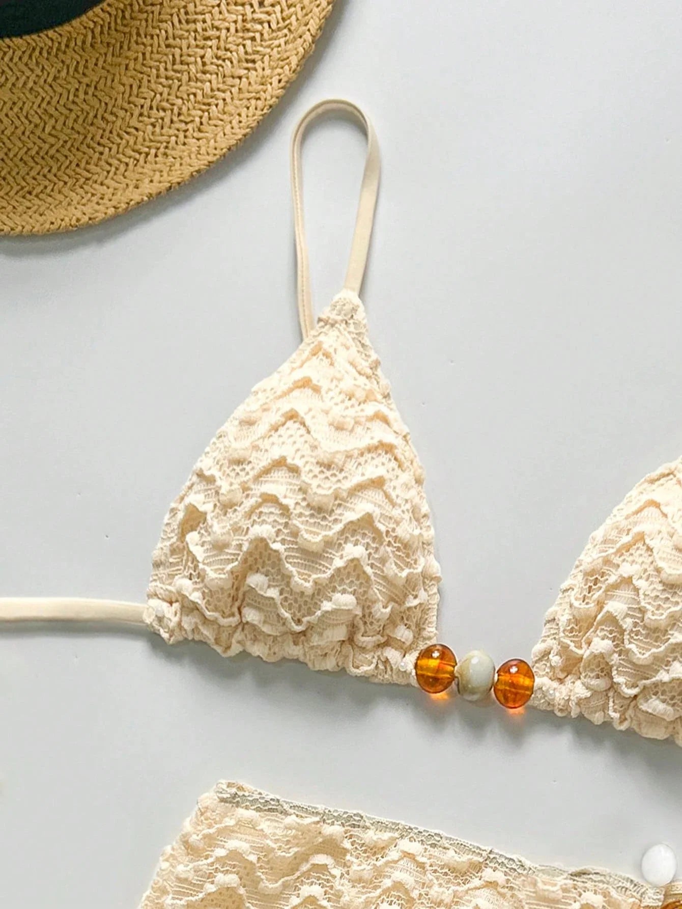 Conjunto de Biquíni 3 Peças Texturizado com Saia