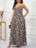 Vestido Longo Floral Decote V com Aplicação de Rosa 3D - La Lecce