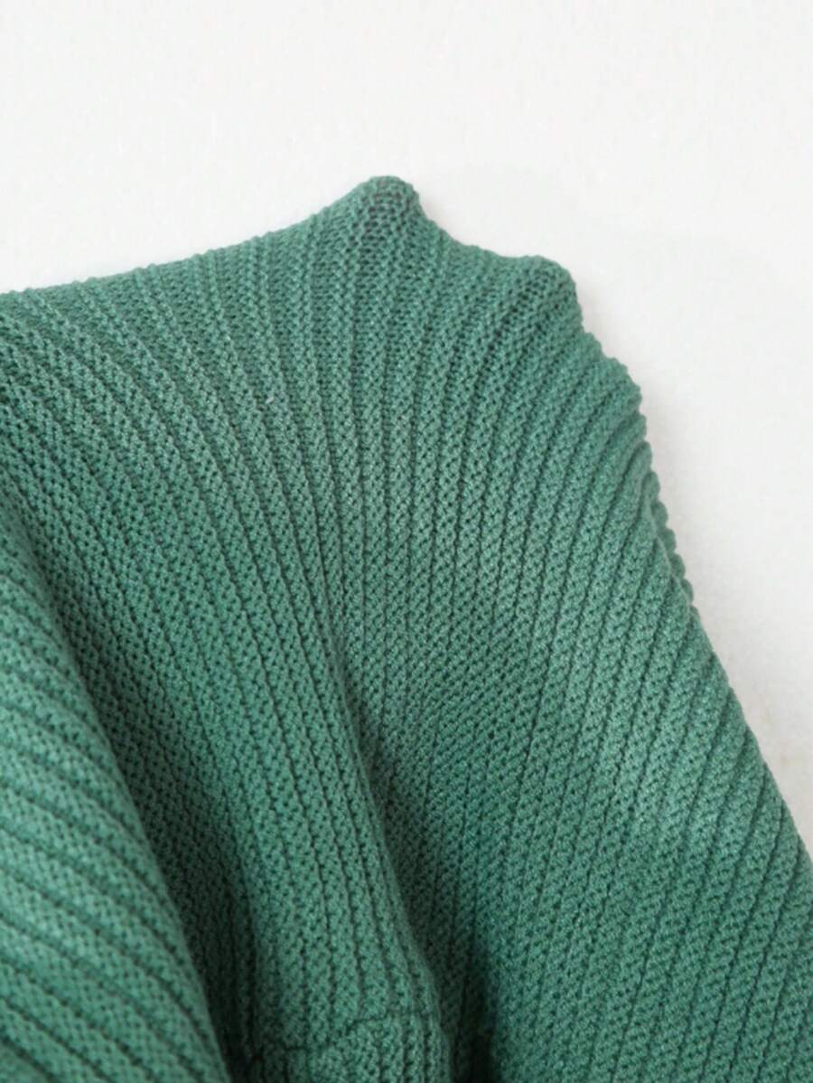Vestido Curto de Tricô com Alças Finas e Botões - La Lecce
