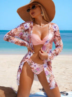 Conjunto Praia Flora Paradise 3 Peças