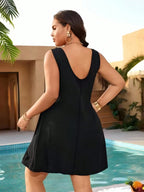 Saída de Praia Plus Size Recorte Vazado