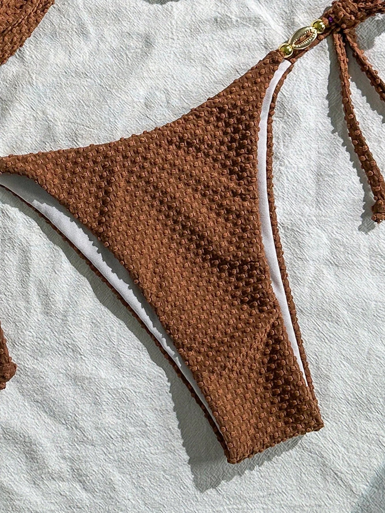 Biquíni Alças Finas com Tie Back e Nó Lateral