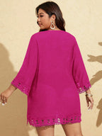 Saída de Praia Plus Size com Laço