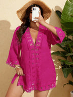 Saída de Praia Plus Size com Laço