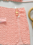 Conjunto de Biquíni 3 Peças Texturizado com Saia