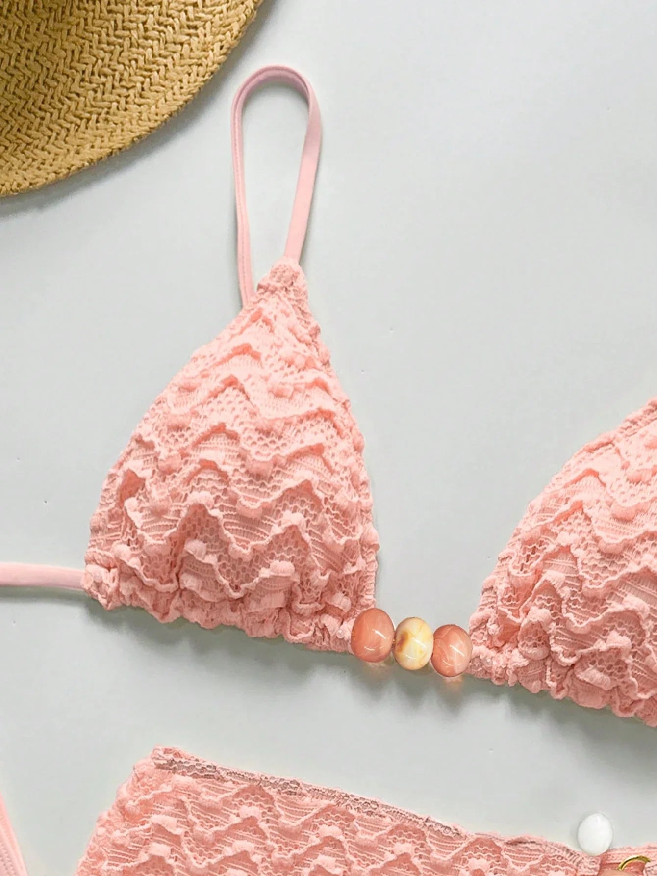 Conjunto de Biquíni 3 Peças Texturizado com Saia