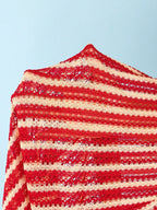 Conjunto de Biquíni Triangular com Top Longo 3 Peças