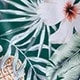 Conjunto de Biquíni 3 Peças Estampa Tropical