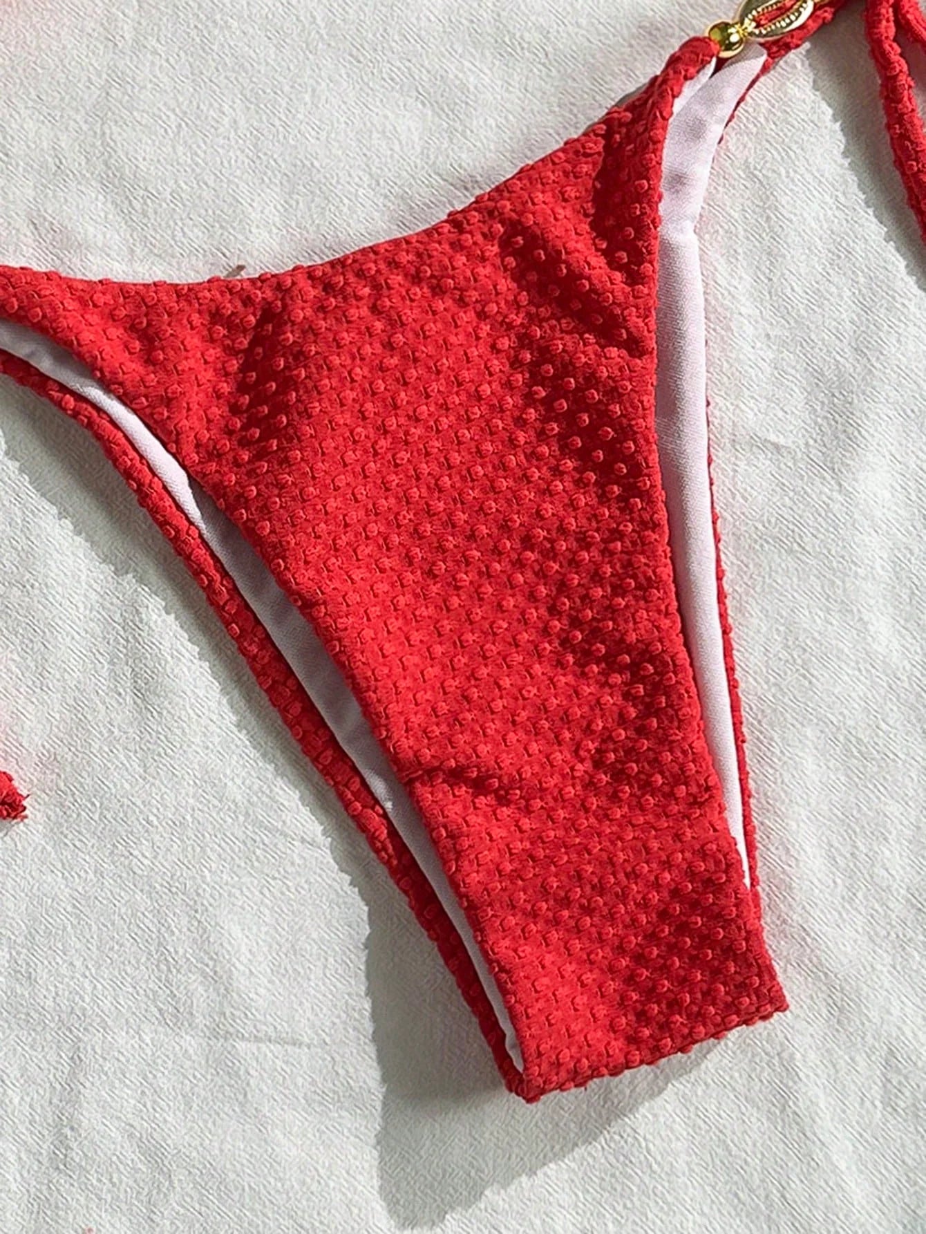Biquíni Alças Finas com Tie Back e Nó Lateral