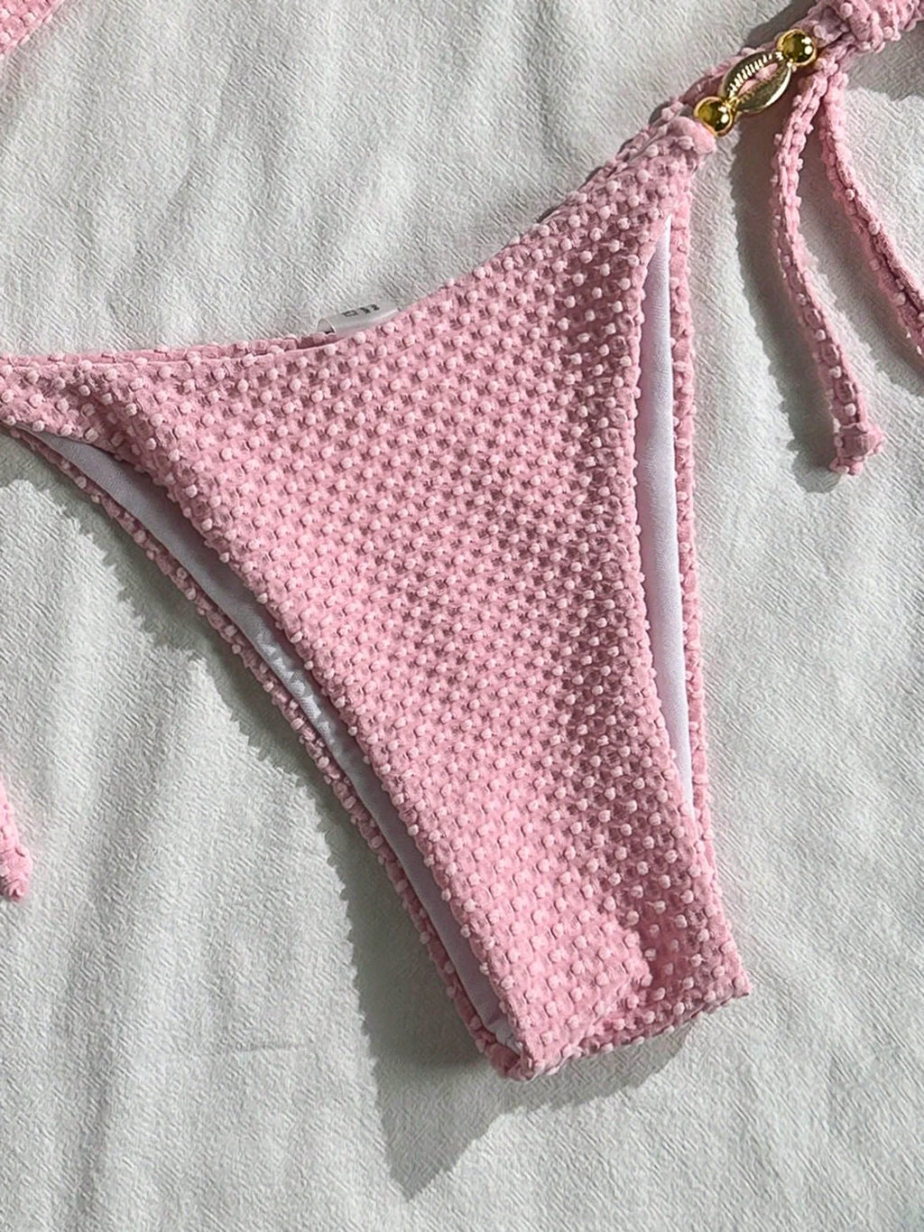 Biquíni Alças Finas com Tie Back e Nó Lateral