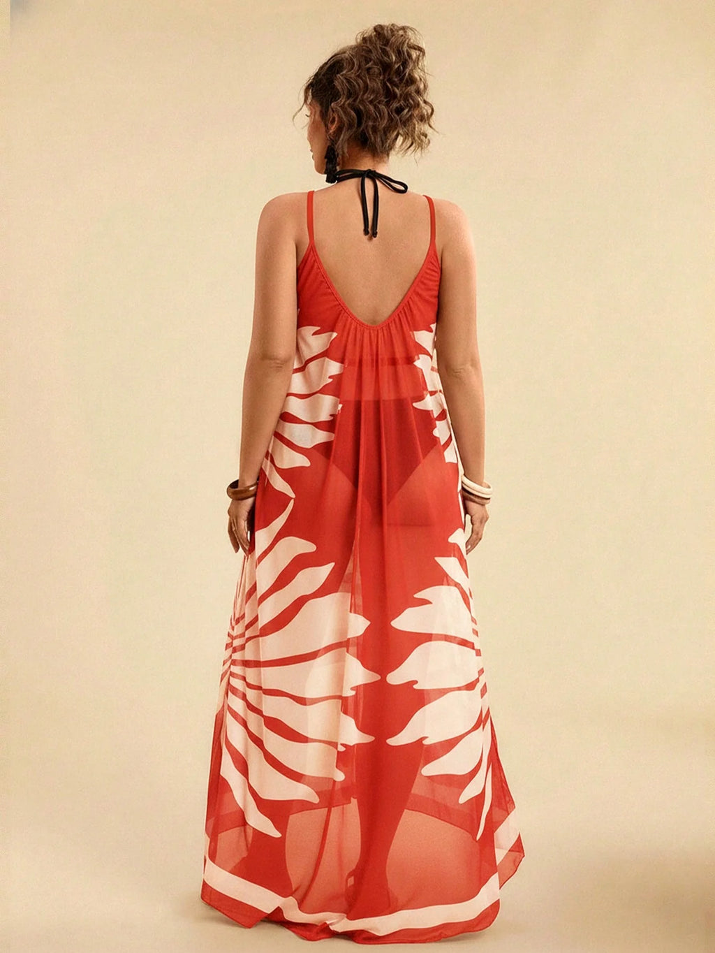 Saída de Praia Plus Size com Ziguezague