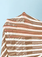 Conjunto de Biquíni Triangular com Top Longo 3 Peças