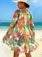 Conjunto Tropical 3 Peças com Saída de Praia