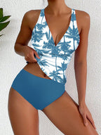 Tankini com Decote V e Costas Abertas