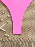 Biquíni Bandeau Minimalista com Fivela