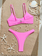 Biquíni Bandeau Minimalista com Fivela