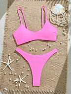 Biquíni Bandeau Minimalista com Fivela