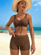Conjunto Tropical 3 Peças com Saída de Praia