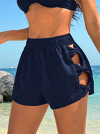 Short de Praia Vazado Preto