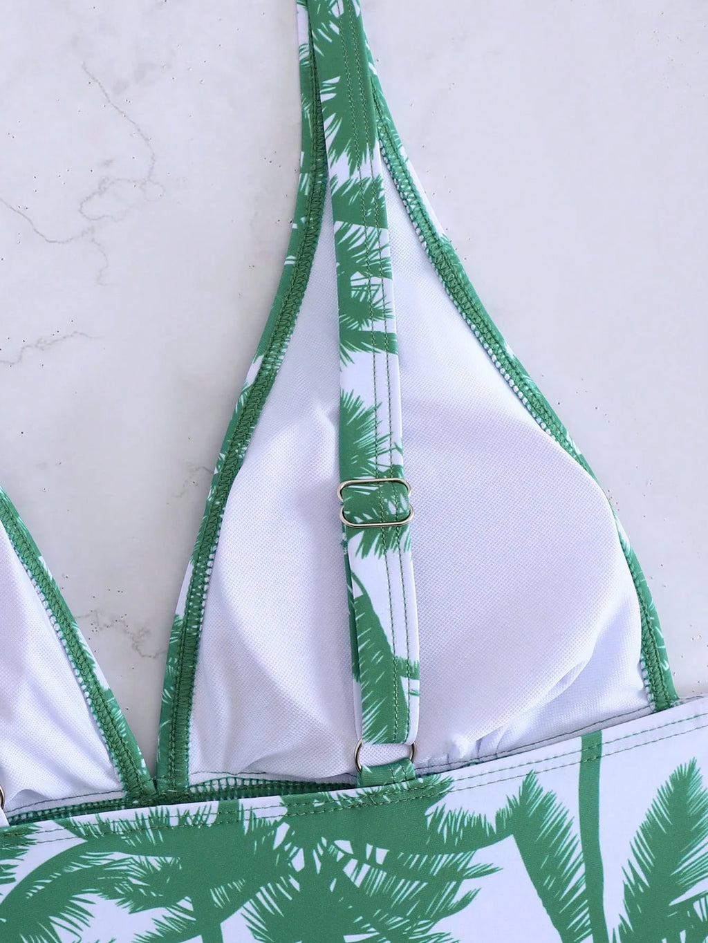 Tankini com Decote V e Costas Abertas