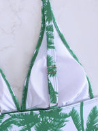 Tankini com Decote V e Costas Abertas