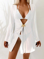 Kimono Curto Detalhe de Estrela - Saída de Praia