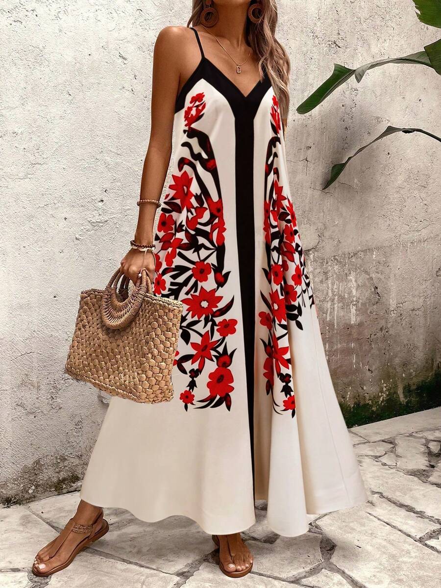 Vestido Longo Estampa de Leopardo com Costas Abertas - La Lecce