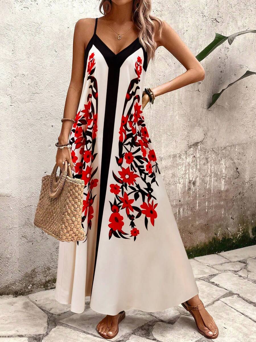 Vestido Longo Estampa de Leopardo com Costas Abertas - La Lecce